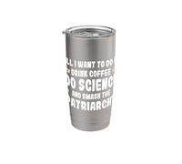 Steminist Women Advocate STEM Student Science Coffee Lover Stainless Steel Insulated Tumbler