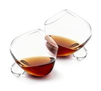 Stemless Wine Glasses, 235Ml Modern Hemisphere Bottom Rotating Glassware, Rolling Whiskey Wine Glasses, Geometric Tilting Design, Stem Less Anti Rocking Cup, Drinking Tumblers for Wiskey Wine (2pcs)