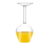 Stemmed Wine Glasses 14 Oz | Modern Upside Down Cups - Stemmed Glasses Inverted Drinkware for Kitchen Bar Drinking Party Men Women Birthday Christmas April Fool's Day Wedding