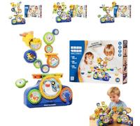 STEMs Gears Toys for Kids Ages 3+,Building Blocks Construction Set for Toddler3+,Creative Learning Building Blocks,Educational Construction Toy Set,Electric & Manual Dual Mode,Xmas Gifts