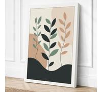 Stems in Silence Botanical Canvas Wall Art Print 30x20 Inch | Ready to Hang, Gallery Wrapped, Fade-Resistant Inks, Securely Packaged, UK Made