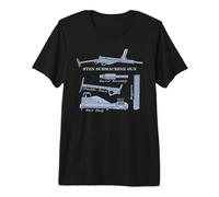 Sten Gun British WW2 Submachine Guns Charts Premium T-Shirt