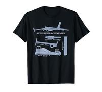 Sten Gun British WW2 Submachine Guns Charts T-Shirt