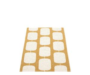 Sten Plastic carpet 70x100 cm Pappelina Ochre/Vanilla - 7340020478308