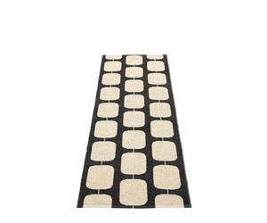 Sten Plastic carpet 70x200 cm Pappelina Black/Cream - 7340020477844