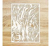 Stencil (6"x8") Old Tree Bark Seamless Pattern FLONZ Decorative Stencil Template for Wall Painting Scrapbooking and Cake Decoration