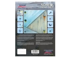 Stencil A4 Airbrush Screw Head Set Harder&Steenbeck
