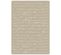 Stencil Deco Embossing 031 Manuscript. Stencil size: 15 x 21 cm (5,9x8,3 in) Design size: 14 x 20 cm (5,5x7,9 in)
