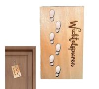 Stencil Footprints, Christmas Stencil for Indoor Decoration, Wood Footprint Stencils for Floors and Windows, Christmas Floor Stencil for DIY Decorations