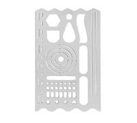 Stencil for Planner - Geometric Bookmark | Stainless Shape Stencils Bookmark | for Student Kids Journaling Measuring Tracing Art Painting School Adult Artist Architect