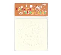 Stencil natalizi per dipingere,stencil riutilizzabili per dipingere,Stencil multiuso per albero di Natale Modello per stencil natalizi - Stencil con motivi natalizi Stencil creativi per le vacanze pe