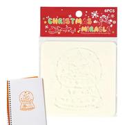 Stencil natalizi per lavoretti riutilizzabili, stencil natalizi per la pittura, Stencil da disegno multiuso Stencil per albero di Natale - Modelli versatili per disegni natalizi, stencil per motivi