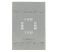 Stencil, QFP-48, 0.5MM, Stainless Steel | Stencils PCB, 1 X Qty - PA0094-S