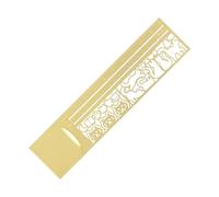 Stencil Ruler - Pattern Templates, 1 Pack Stainless Steel Gauges For Holiday, Graphic Design Outlines With Cutouts, Drawing Tool, Edges For Journals, Logs And Planners