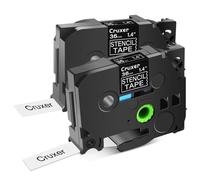 Stencil Tape STE 141 151 161 Electrolytic Etched Metal Compatible With PT D600 Label Maker(2PK 36mm Ste-161)