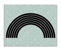 Stencil1 Rainbow Stencil, 8.5 x 11 inches, Colorful Stencils, Nature | Reusable Stencils, Portable Paper, DIY for Wall Decals, T-Shirts, Furniture