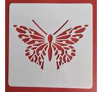 Stencils for Crafts,13x13cm Flower Leaf Butterfly Reusable Stencil Kit for Painting on Wood Wall Canvas,Plastic Template for Door Home Decoration Style 6