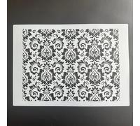 Stencils for Crafts,A4 29x21cm Vintage Pattern Reusable Stencil Kit for Painting on Wood Wall Canvas,Plastic Template for Door Home Decoration