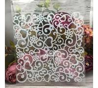 Stencils for Crafts Reusable,20x20cm Irregular Hollow Love Hearts Stencils for Painting,Drawing Templates for Painting on Wood, Wall, Furniture