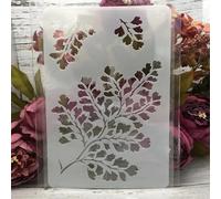 Stencils for Crafts Reusable,26x17cm Flower Leaves Line Stencils for Painting,Drawing Templates for Painting on Wood, Wall, Furniture Style 7