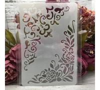Stencils for Crafts Reusable,26x17cm Flower Leaves Line Stencils for Painting,Drawing Templates for Painting on Wood, Wall, Furniture Style 11