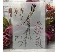 Stencils for Crafts Reusable,26x17cm Flower Leaves Line Stencils for Painting,Drawing Templates for Painting on Wood, Wall, Furniture Style 6