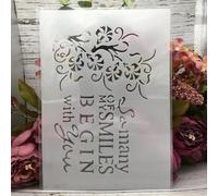 Stencils for Crafts Reusable,29x21cm A4 Love Live Laugh Stencils for Painting,Drawing Templates for Painting on Wood, Wall, Furniture Style H