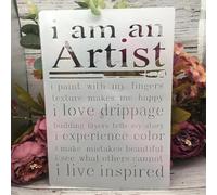 Stencils for Crafts Reusable,A4 29cm Artist Chapter Words Stencils for Painting,Drawing Templates for Painting on Wood, Wall, Furniture