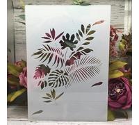 Stencils for Crafts Reusable,A4 29cm Boardleaf Branch Stencils for Painting,Drawing Templates for Painting on Wood, Wall, Furniture Style A