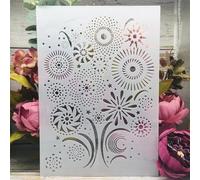 Stencils for Crafts Reusable,A4 29cm Brick Wall Window Stencils for Painting,Drawing Templates for Painting on Wood, Wall, Furniture Style L