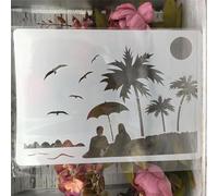 Stencils for Crafts Reusable,A4 29cm Elephant Wild Africa Stencils for Painting,Drawing Templates for Painting on Wood, Wall, Furniture Style D
