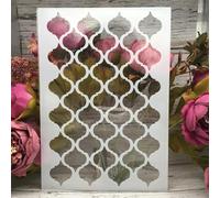 Stencils for Crafts Reusable,A4 29cm Geometry Wave Line Stencils for Painting,Drawing Templates for Painting on Wood, Wall, Furniture Style C