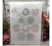 Stencils for Crafts Reusable,A4 29cm Leaves Texture Stencils for Painting,Drawing Templates for Painting on Wood, Wall, Furniture Style K