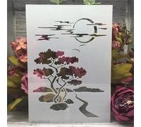 Stencils for Crafts Reusable,A4 29cm Maple Leaves Branch Stencils for Painting,Drawing Templates for Painting on Wood, Wall, Furniture Style M