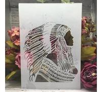 Stencils for Crafts Reusable,A4 29cm Moon Road Tree Night Stencils for Painting,Drawing Templates for Painting on Wood, Wall, Furniture Style E