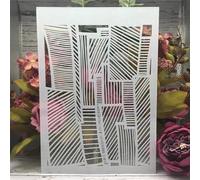 Stencils for Crafts Reusable,A4 29cm Vintage Mail Letter Paragraph Stencils for Painting,Drawing Templates for Painting on Wood, Wall, Furniture Style F