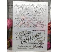 Stencils for Crafts Reusable,A4 French Paris Words Stencils for Painting,Drawing Templates for Painting on Wood, Wall, Furniture