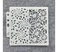 Stencils for Painting,13x14cm Coffee Rose Reusable Plastic Art Craft Stencils for Wood,Wall,Canvas,Fabric,Rock,Sign Style 11