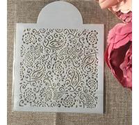 Stencils for Painting, 15cm Flourish Reusable Stencils for Painting on Wood Canvas Furniture Floor, DIY Art Supplies Décor