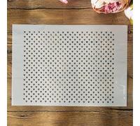 Stencils for Painting,A4 29cm Small Heart Texture Reusable Plastic Art Craft Stencils for Painting on Wood, Wall, Fabric, Rock, Canvas