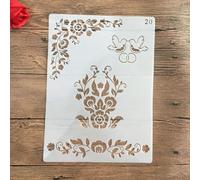 Stencils for Painting,A4 29x21cm Flowers Stencil for Painting on Wood,Wall,Canvas,Fabric,Rock,Sign,DIY Craft Art Projects Pattern R