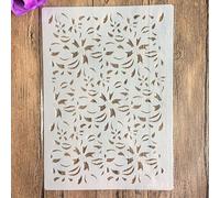 Stencils for Painting,A4 29x21cm Flowers Stencil for Painting on Wood,Wall,Canvas,Fabric,Rock,Sign,DIY Craft Art Projects Pattern B