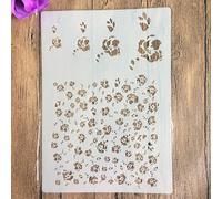 Stencils for Painting,A4 29x21cm Flowers Stencil for Painting on Wood,Wall,Canvas,Fabric,Rock,Sign,DIY Craft Art Projects Pattern C