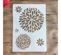 Stencils for Painting,A4 29x21cm Flowers Stencil for Painting on Wood,Wall,Canvas,Fabric,Rock,Sign,DIY Craft Art Projects Pattern A