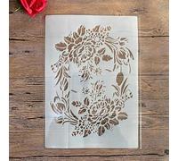 Stencils for Painting,A4 29x21cm Plant Flowers Stencil for Painting on Wood,Wall,Canvas,Fabric,Rock,Sign,DIY Craft Art Projects
