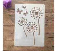 Stencils for Painting,A4 29x21cm Size Dandelion Flowers Stencil for Painting on Wood,Wall,Canvas,Fabric,Rock,Sign,DIY Craft Art Projects