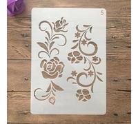 Stencils for Painting,A4 29x21cm Size Rose Flowers Stencil for Painting on Wood,Wall,Canvas,Fabric,Rock,Sign,DIY Craft Art Projects