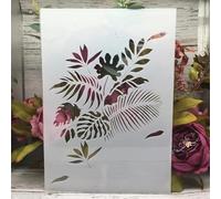 Stencils for Painting on Wood,A4 29cm Big Flowers Templates for Drawing Card Making,Reusable Stencils for Canvas Furniture Paper Crafts Style K