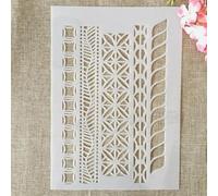 Stencils for Painting on Wood,A4 29cm Geometry Lines Reusable Drawing Templates Stencils for Painting on Wall,Card Making Supplies,Home Décor