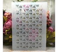 Stencils for Painting on Wood,A4 29cm Grass Geometry Templates for Drawing Card Making,Reusable Stencils for Canvas Furniture Paper Crafts